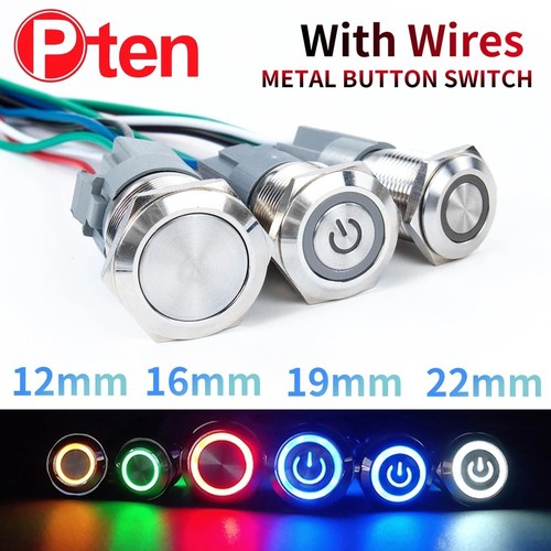 16mm 12v led off waterproof - 12v,