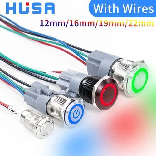 16mm 12v led off - 12v,